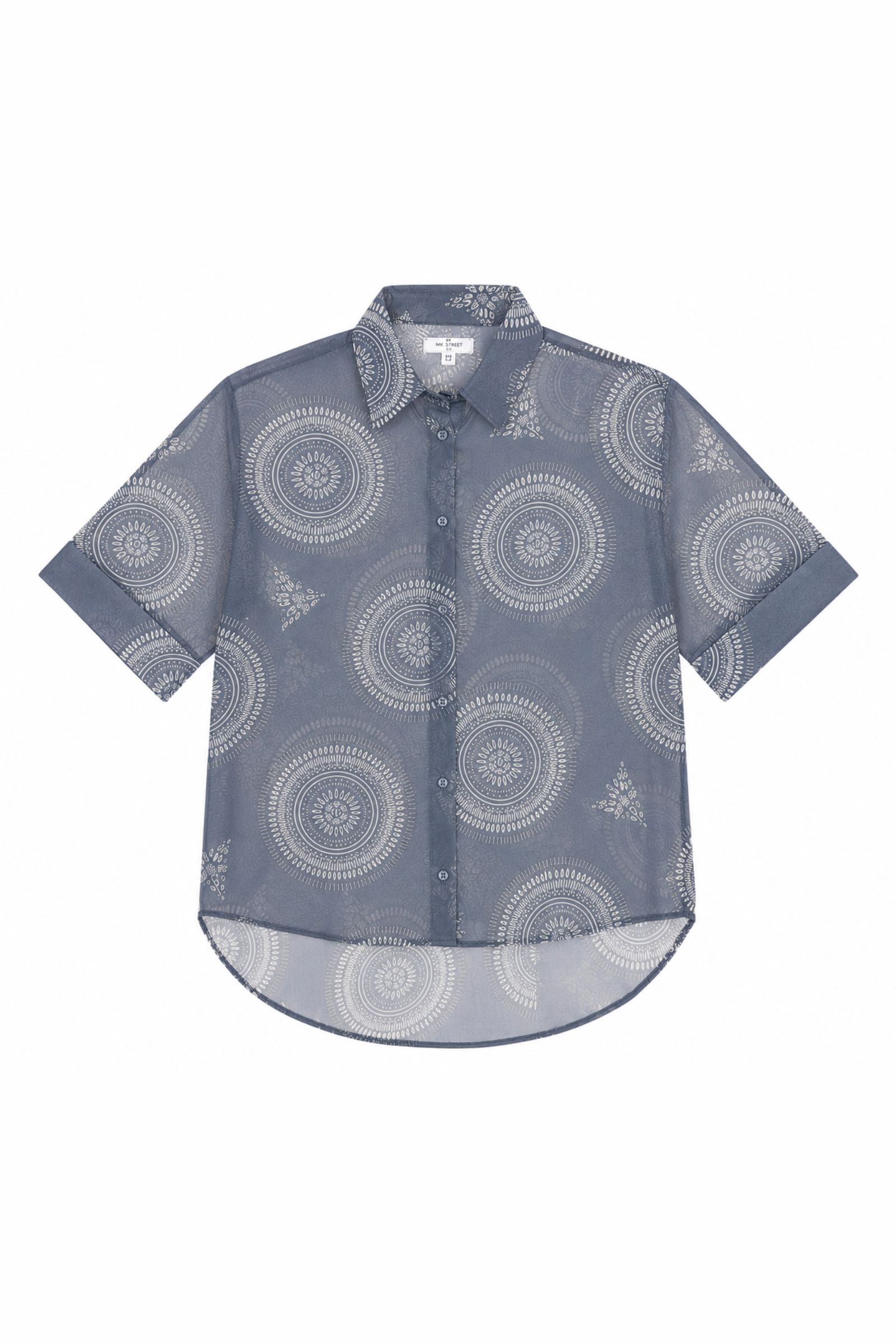 CAMICIA LEGGERA OVERSIZE CON STAMPA - immagine 4