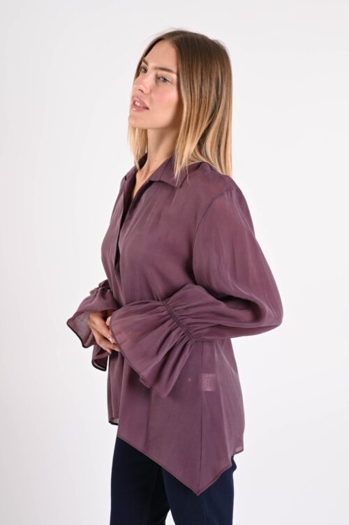 Alternative view of BLUSA CON MANICHE A CAMPANA