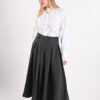 CAMICIA CON VOLANT IN VITA E SPILLA AL COLLO - immagine 6