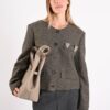 GIACCA CORTA IN MISTO LANA CON SPILLE DECORATIVE - Image 7