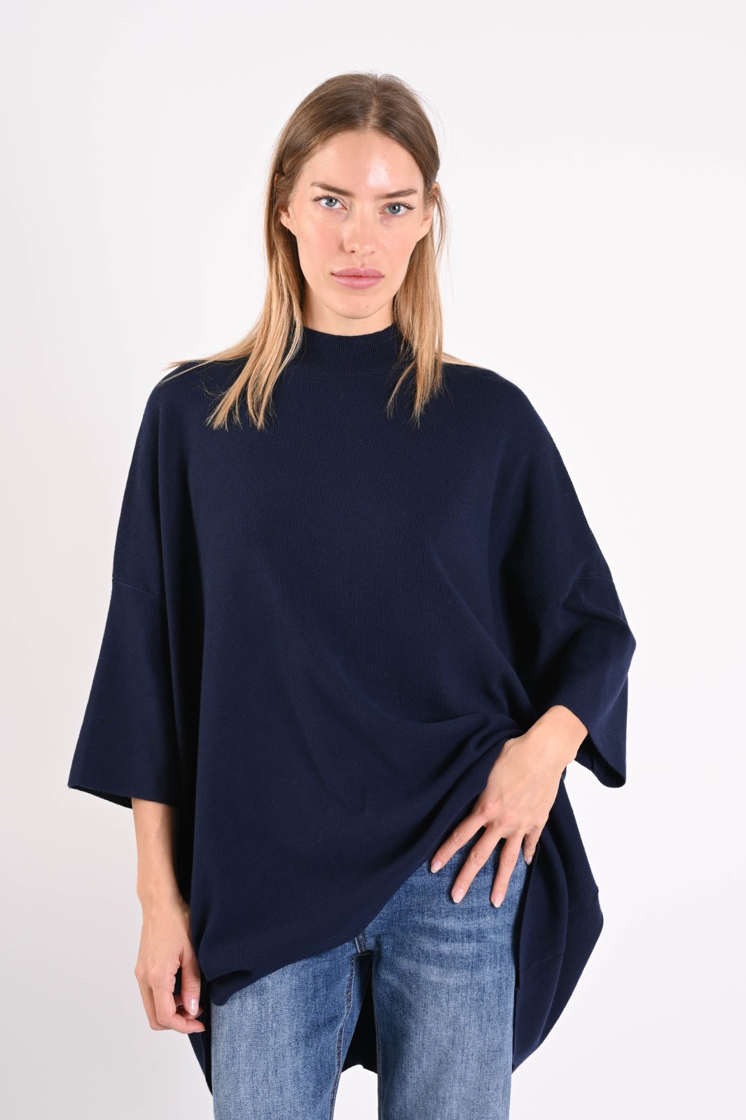 MAGLIA LUNGA CON MANICHE A 3/4
