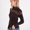 MAGLIA A COSTINE CON EFFETTO SEMITRASPARENZA - immagine 2