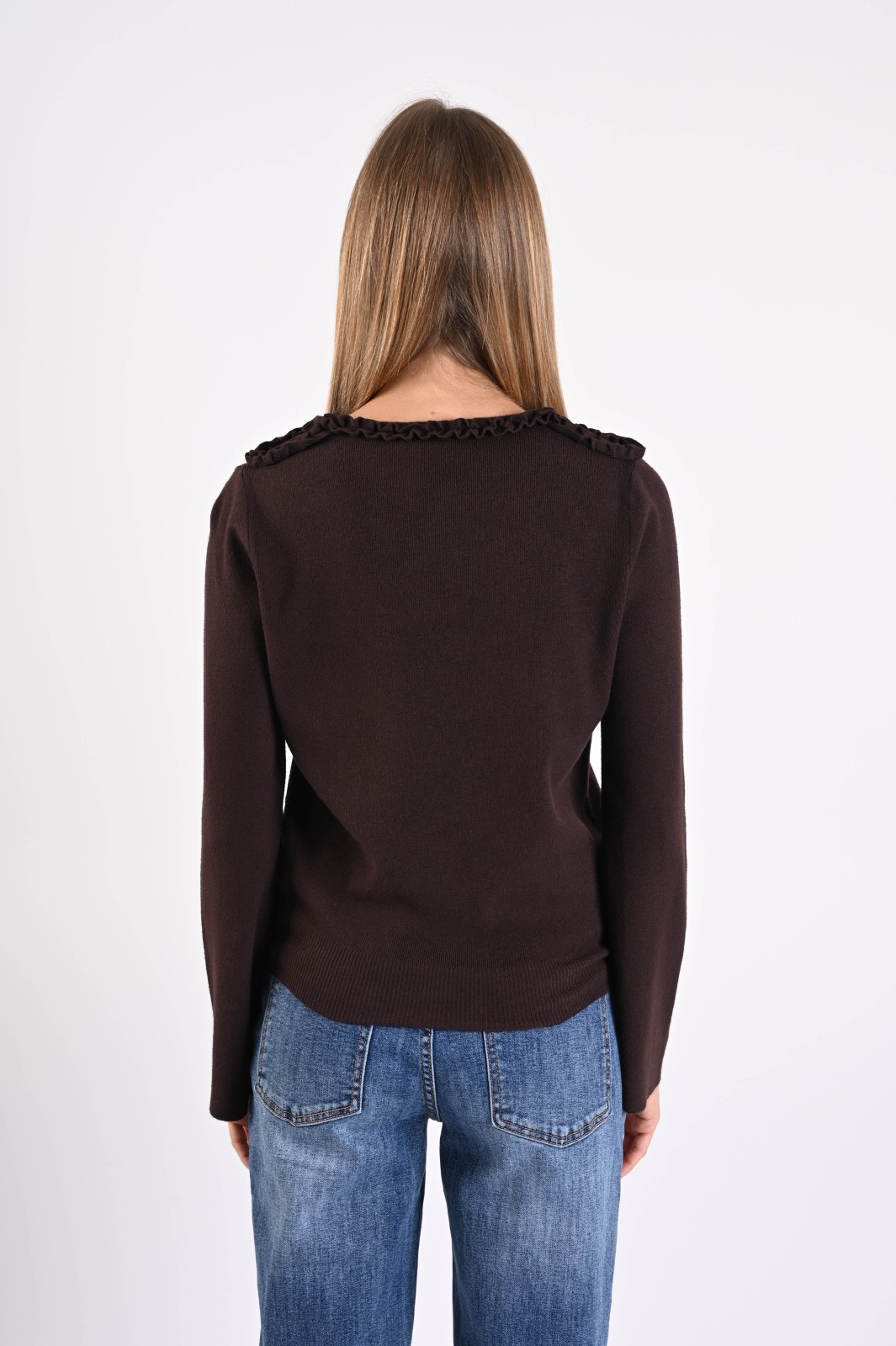 MAGLIA CON APPLICAZIONI FLOREALI 3D - Image 3