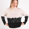 MAGLIA CON INSERTI IN PIZZO - immagine 2