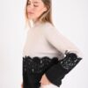 MAGLIA CON INSERTI IN PIZZO - immagine 3