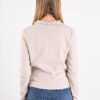 CARDIGAN CON VOLANT E FIORI APPLICATI - immagine 3