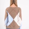 MAGLIONE GIROCOLLO CON FANTASIA ROMBI - immagine 4
