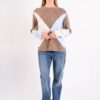 MAGLIONE GIROCOLLO CON FANTASIA ROMBI - immagine 5