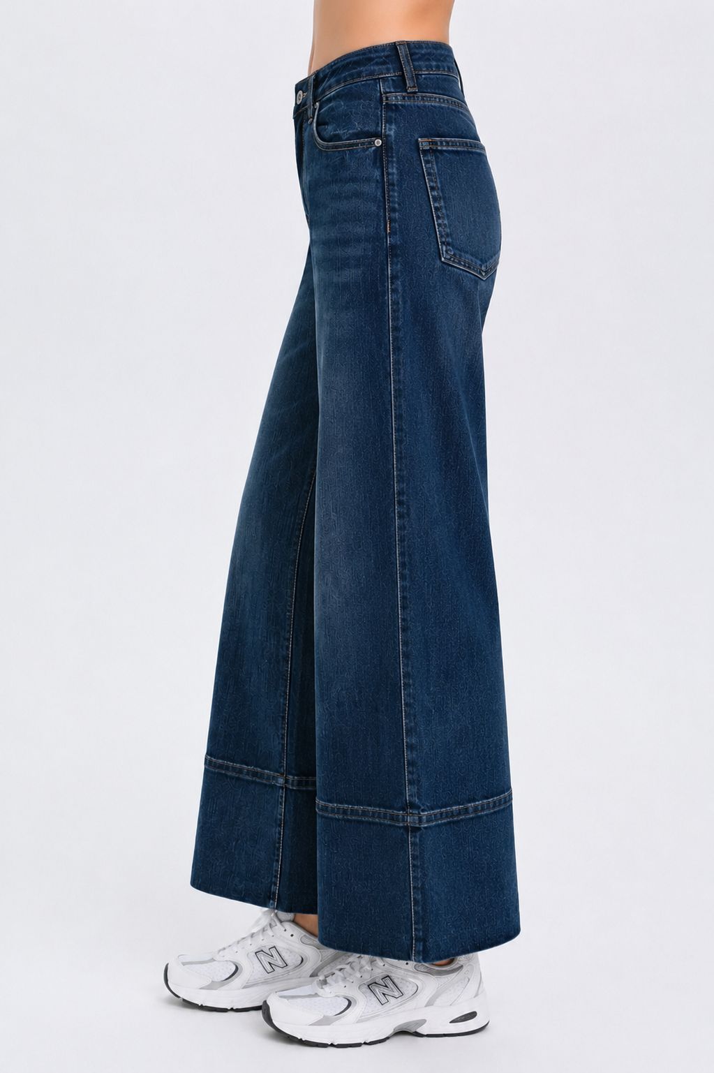 JEANS CROP A CAMPANA - immagine 3