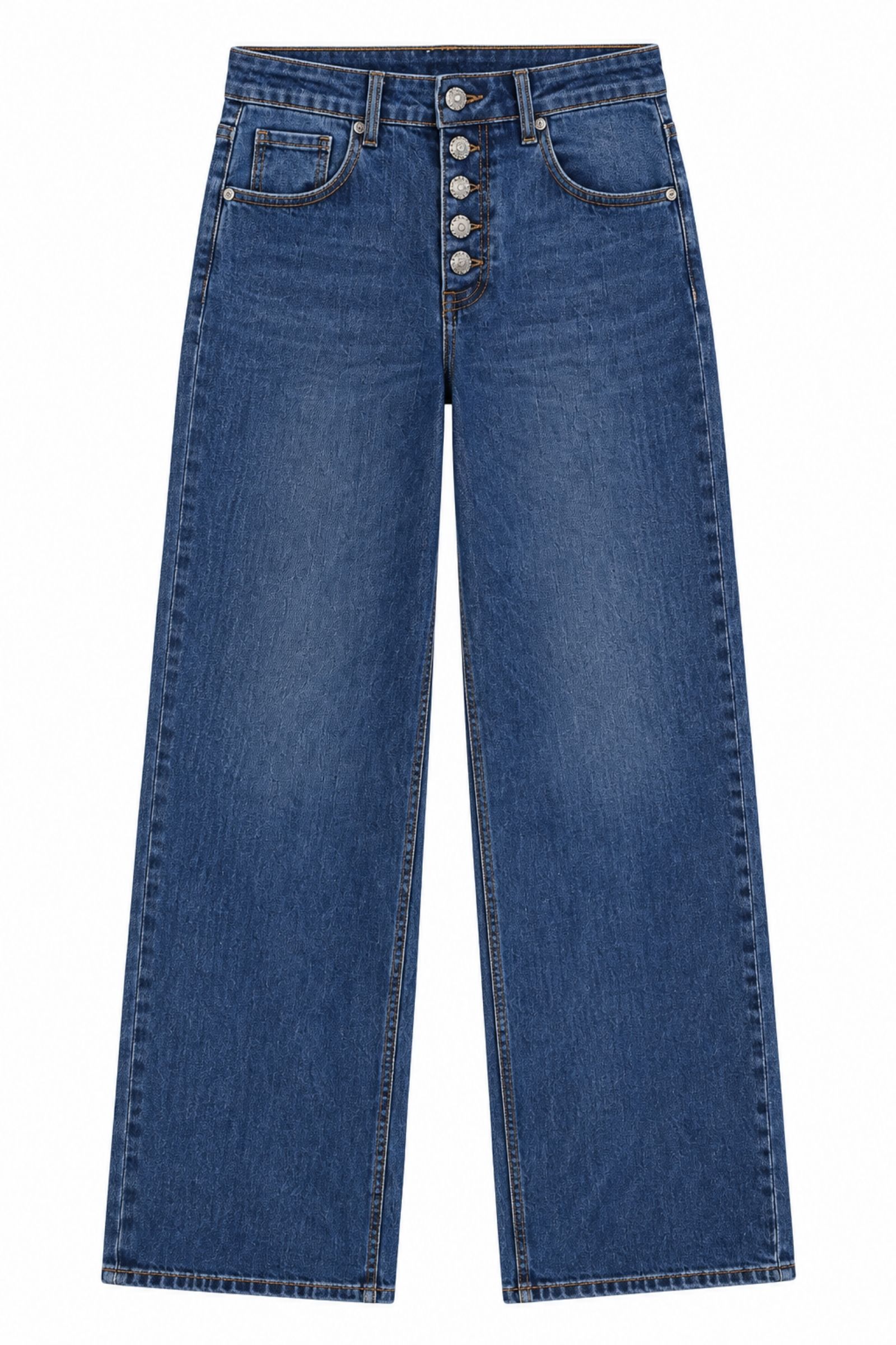 0175176-06_BLU JEANS CON BOTTONI FRONTALI - Blu-jeans, XS