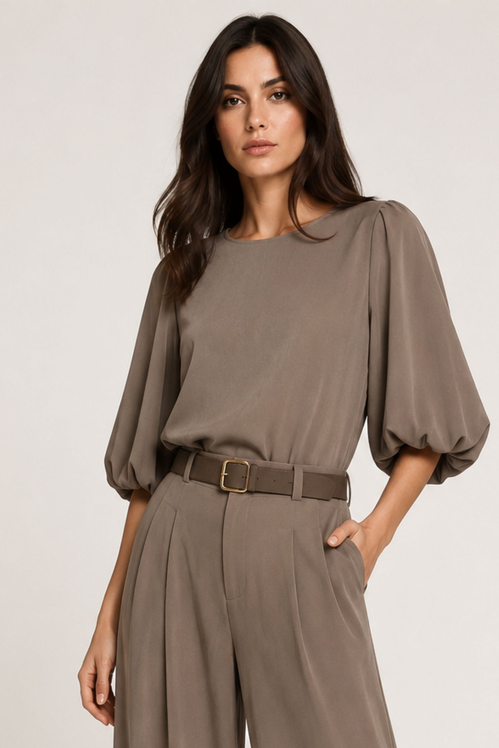 1 BLUSA CON MANICHE A PALLONCINO - Mud, S