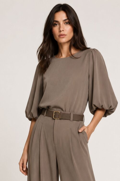 BLUSA CON MANICHE A PALLONCINO