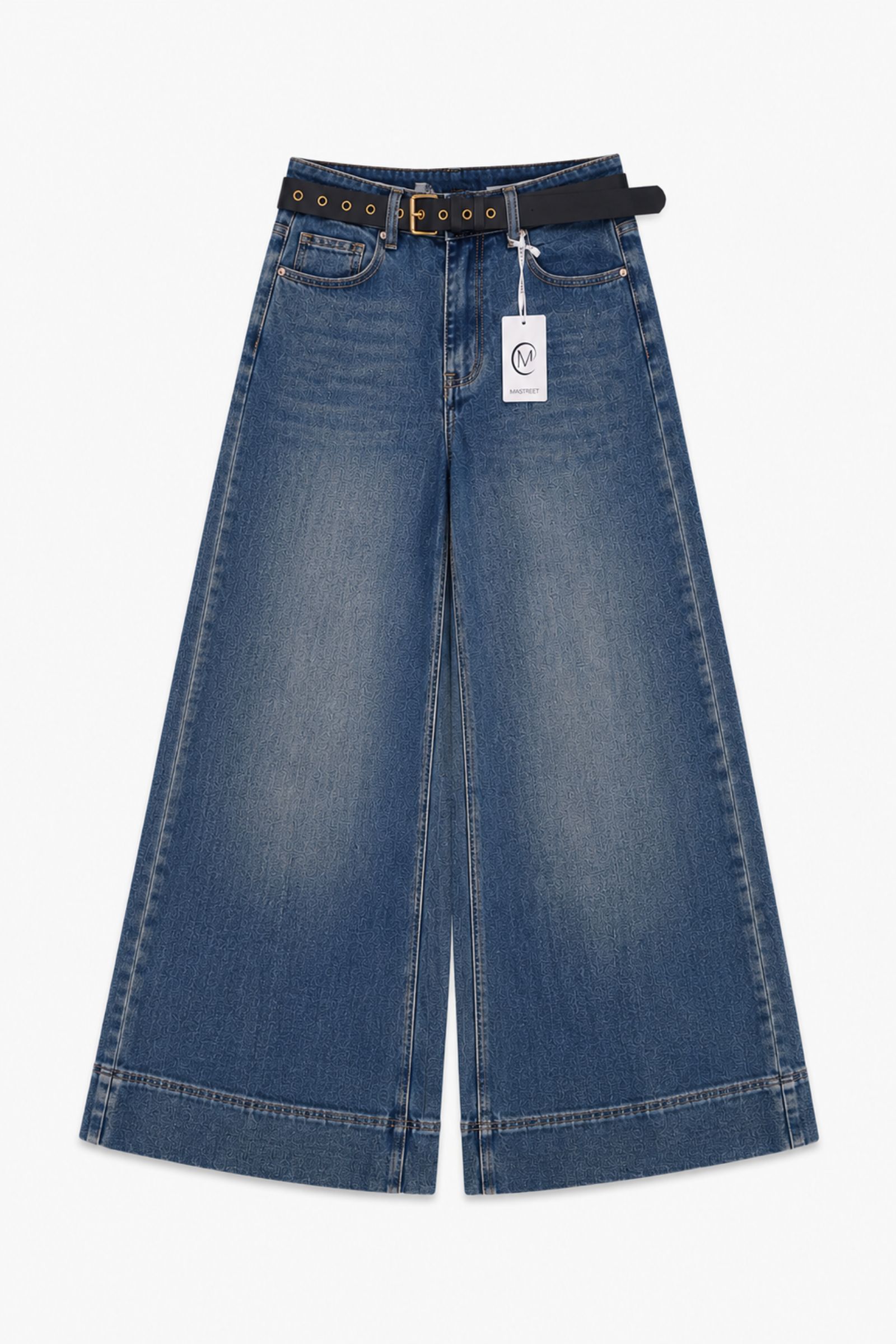 10 JEANS CULOTTE CON CINTURA - Blu-jeans, XS