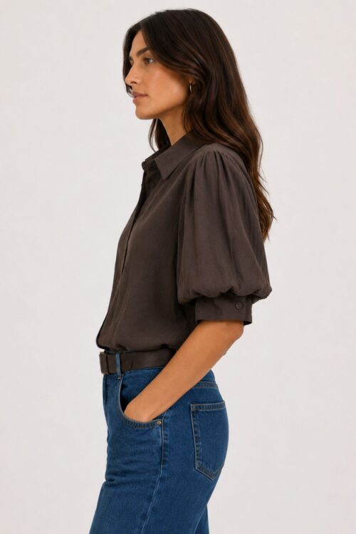 Alternative view of CAMICIA CON MANICHE A SBUFFO