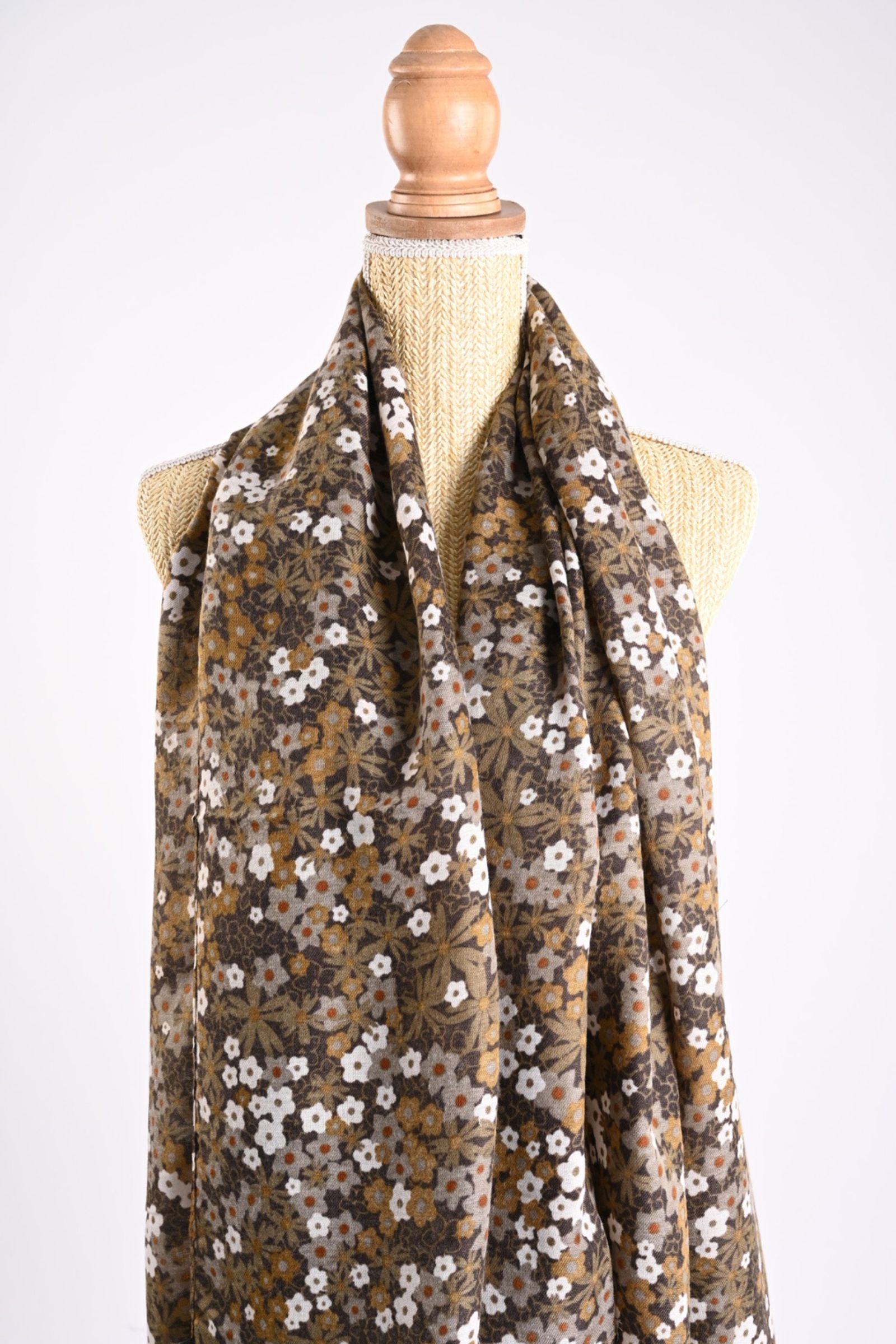 16 SCIARPA FANTASIA FIORI - Taupe, TU