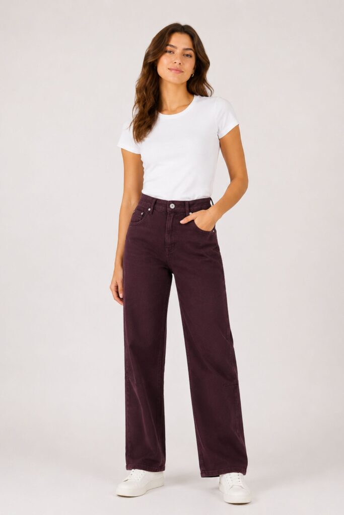 PANTALONI JEANS COLORATI CARROT FIT 