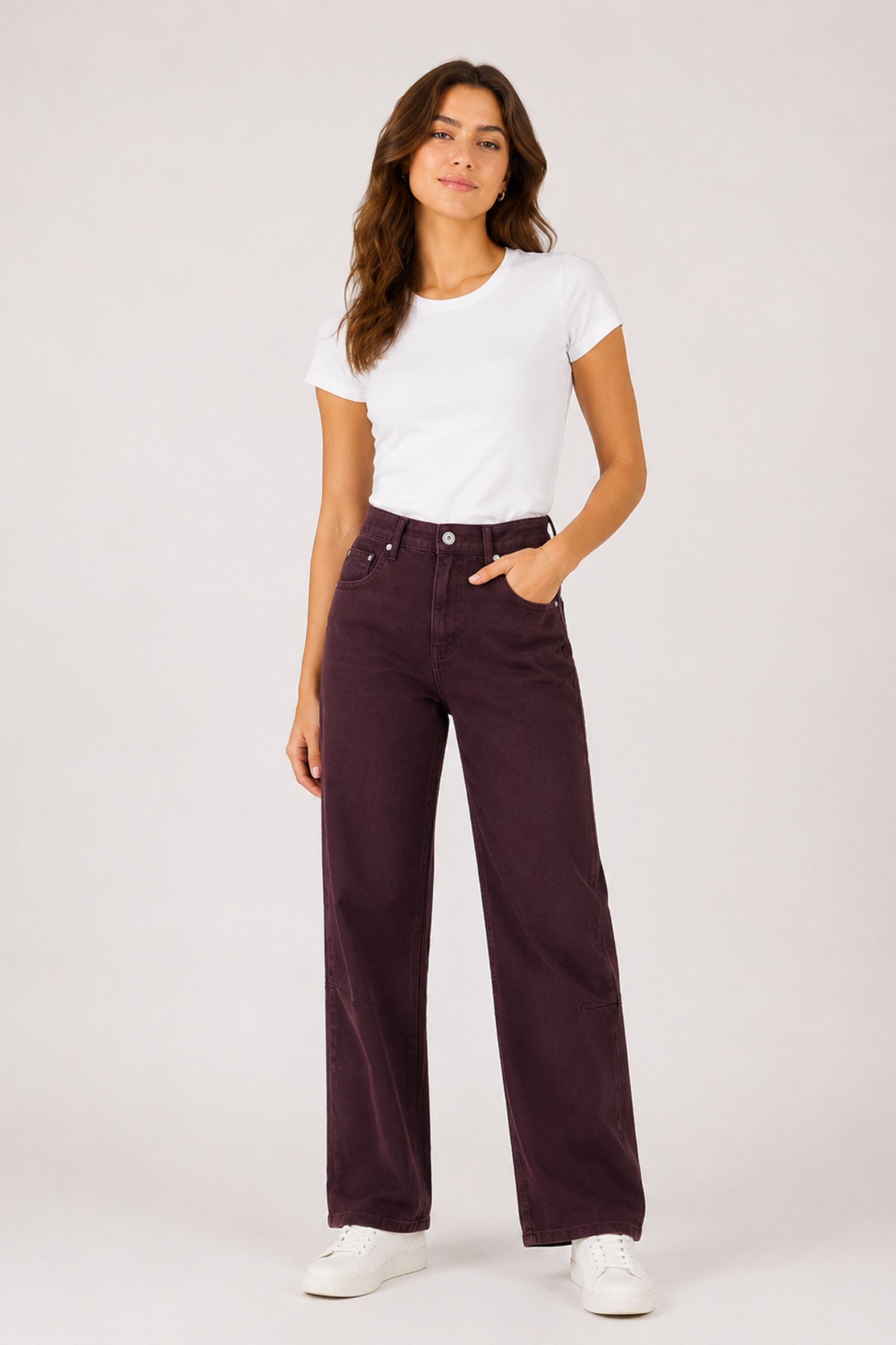 PANTALONI JEANS COLORATI CARROT FIT