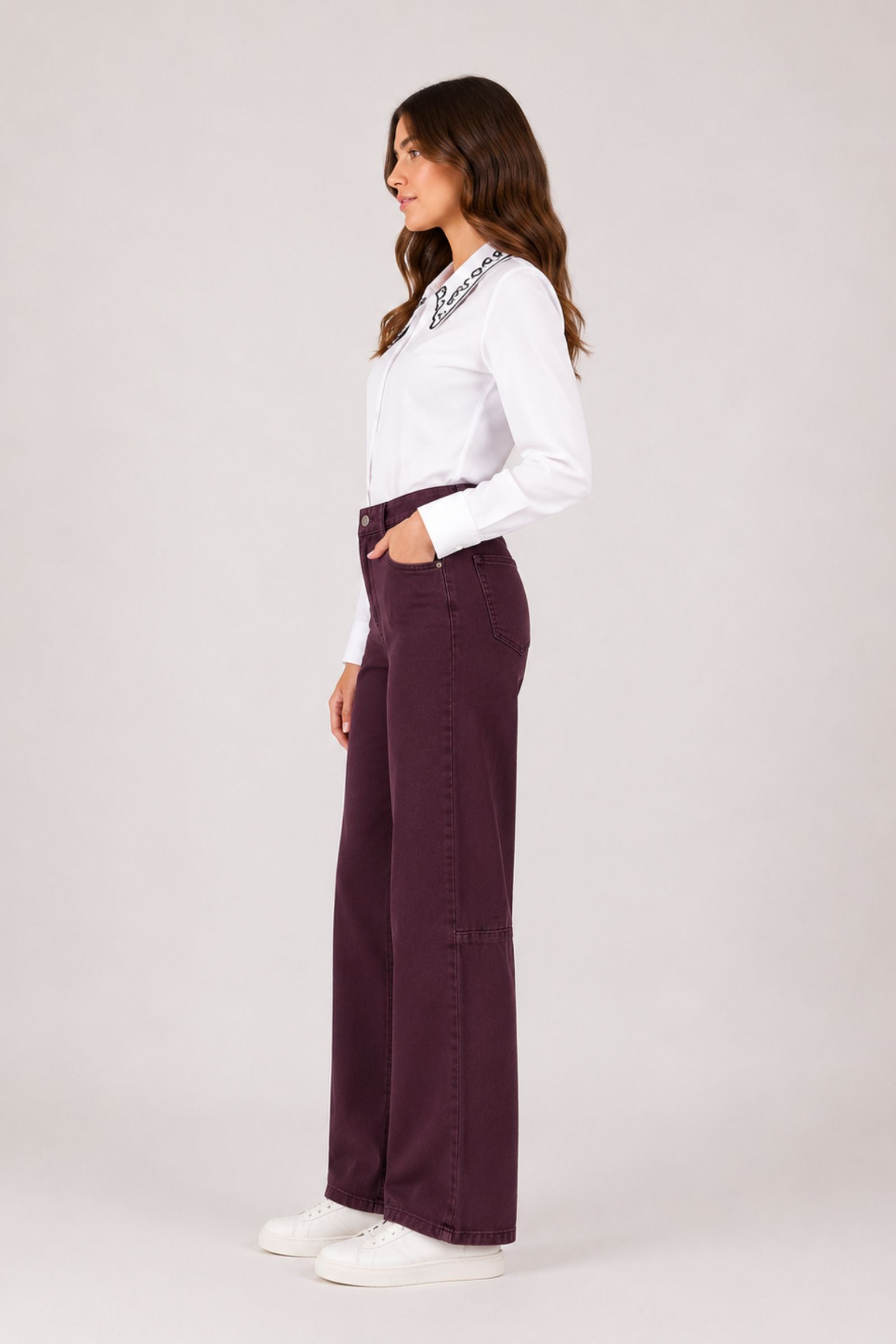PANTALONI JEANS COLORATI CARROT FIT - immagine 3