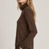 MAGLIA DOLCEVITA MISTO LANA MANICHE LUNGHE - immagine 2