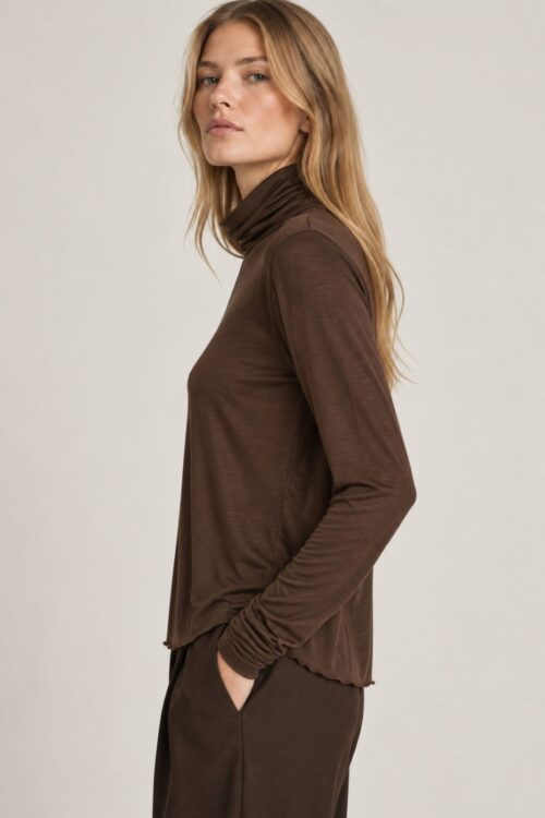 Alternative view of MAGLIA DOLCEVITA MISTO LANA MANICHE LUNGHE