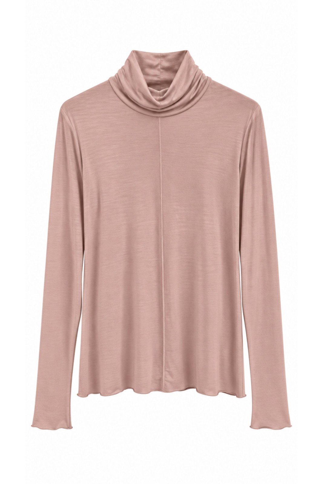 28 MAGLIA DOLCEVITA MISTO LANA MANICHE LUNGHE - Beige, TU