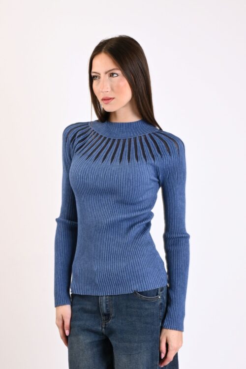 MAGLIA CON EFFETTO TRASPARENZA