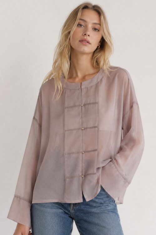 BLUSA CON CHIUSURA ORIENTAL STYLE