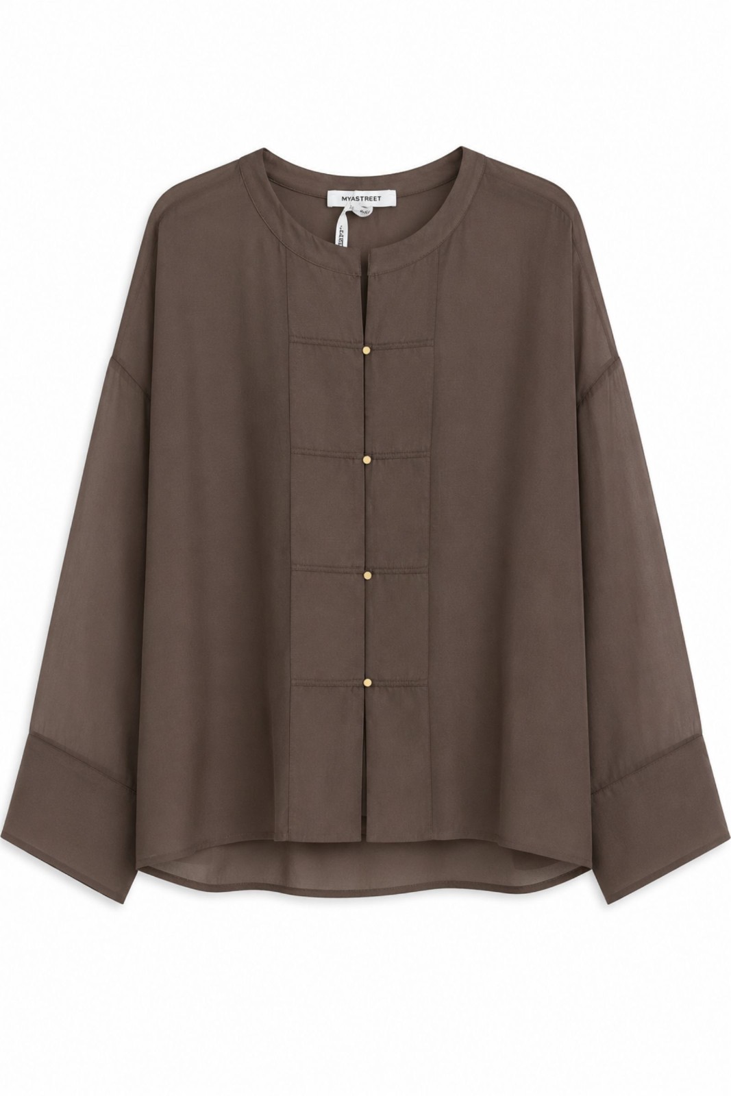 44 BLUSA CON CHIUSURA ORIENTAL STYLE - Moro, S