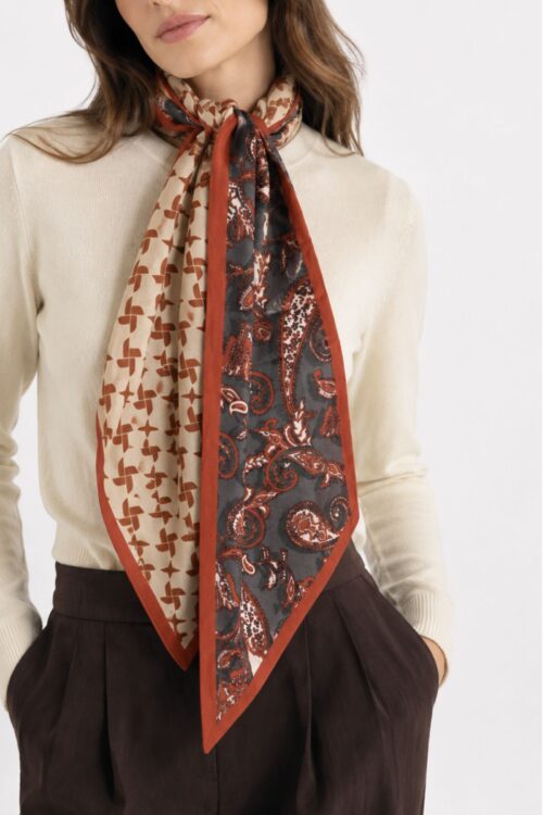 SCIARPA DOUBLE FACE FANTASIA PAISLEY