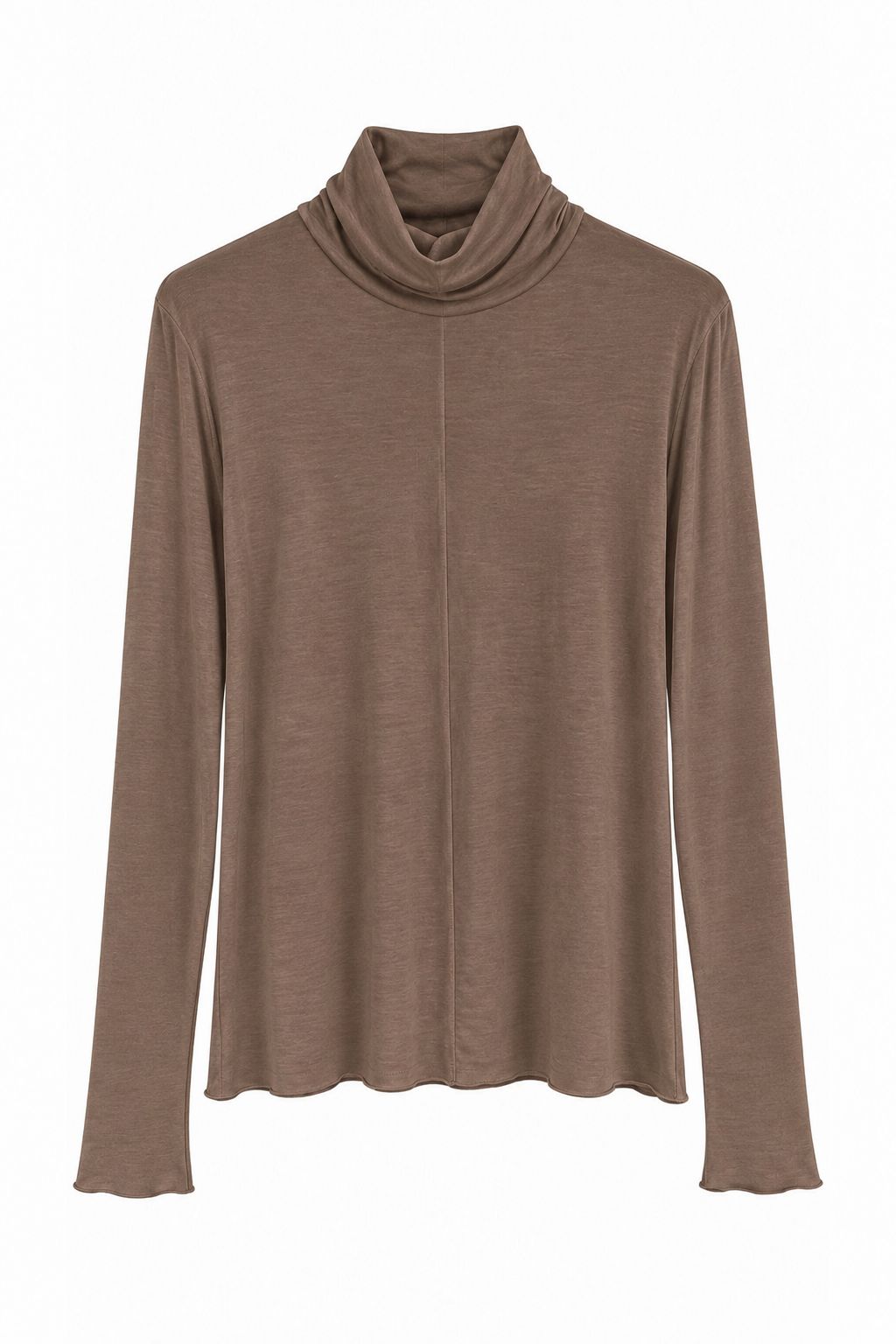 655fe1cb-455f-4ba5-9bd2-96d086739e6c MAGLIA DOLCEVITA MISTO LANA MANICHE LUNGHE - Fango, TU