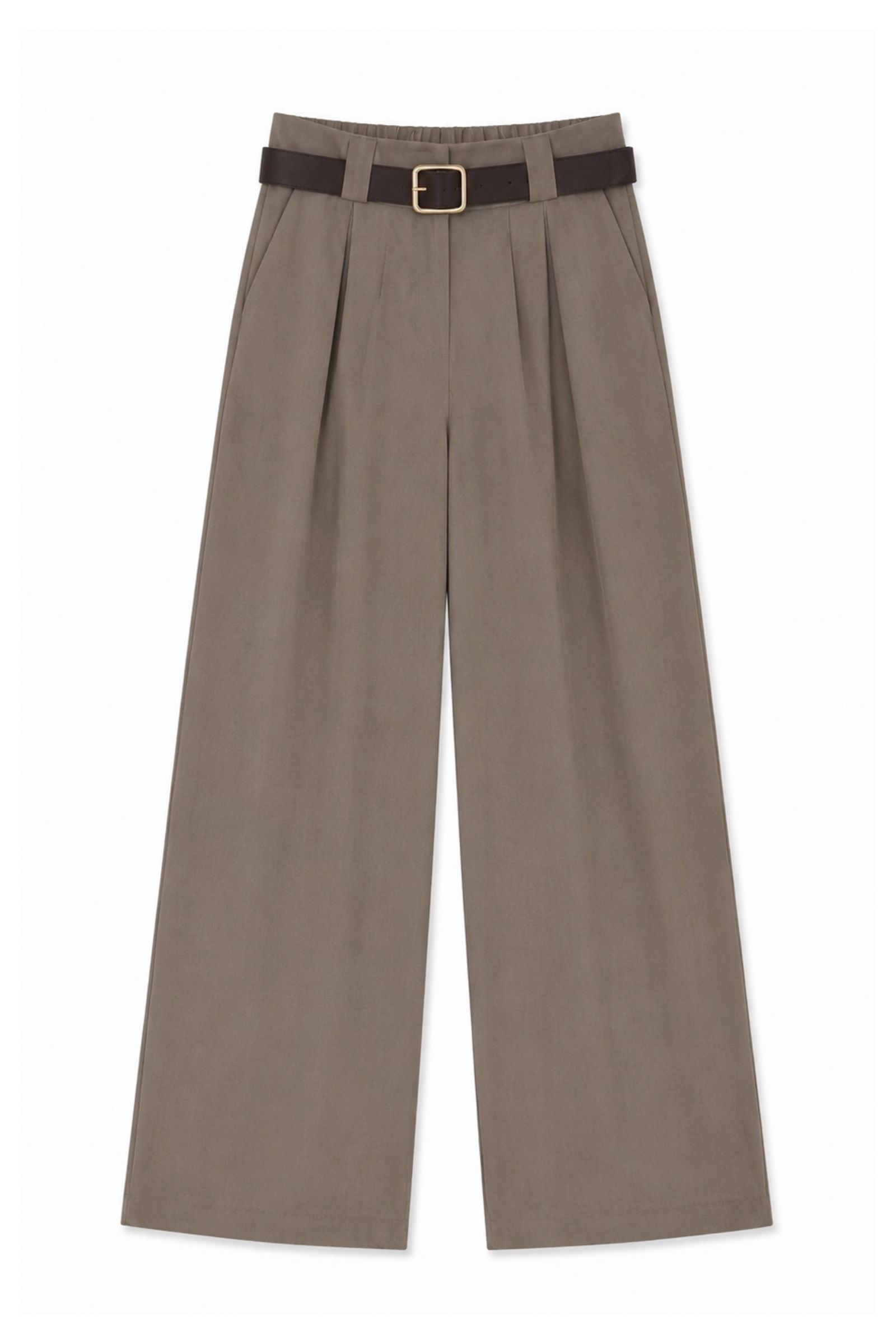 7 PANTALONI A PALAZZO CON CINTURA E PINCES - Mud, S