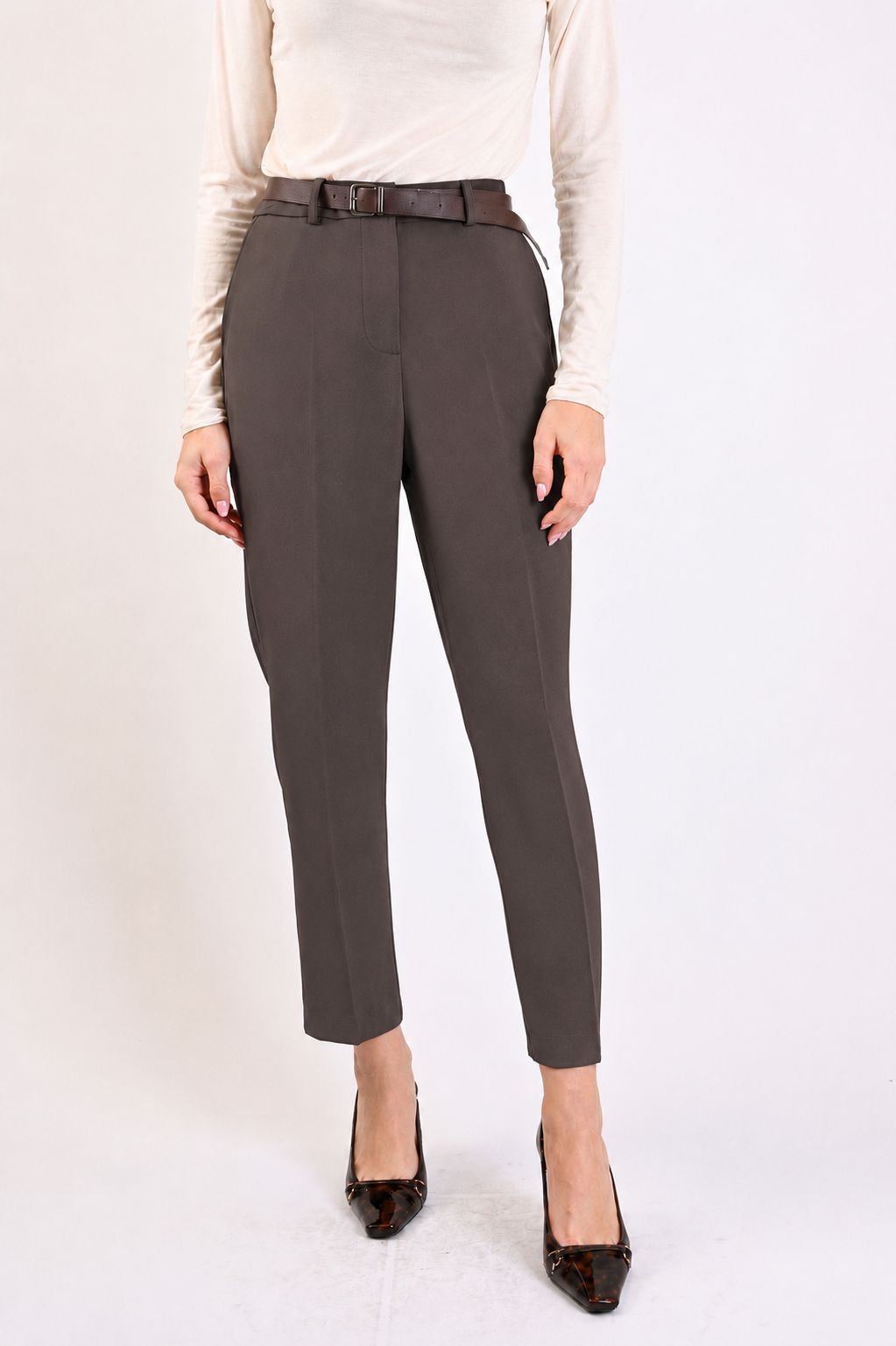 800c102a-cd5a-4e36-9895-63225250dd97 PANTALONI DA COMPLETO IN CADY - Mud, S