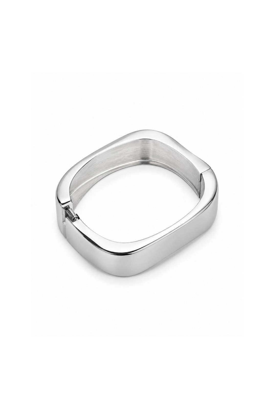 BI234-06_ARGENTO BRACCIALE RIGIDO GEOMETRICO LUCIDO - MEDIUM - Argento, TU