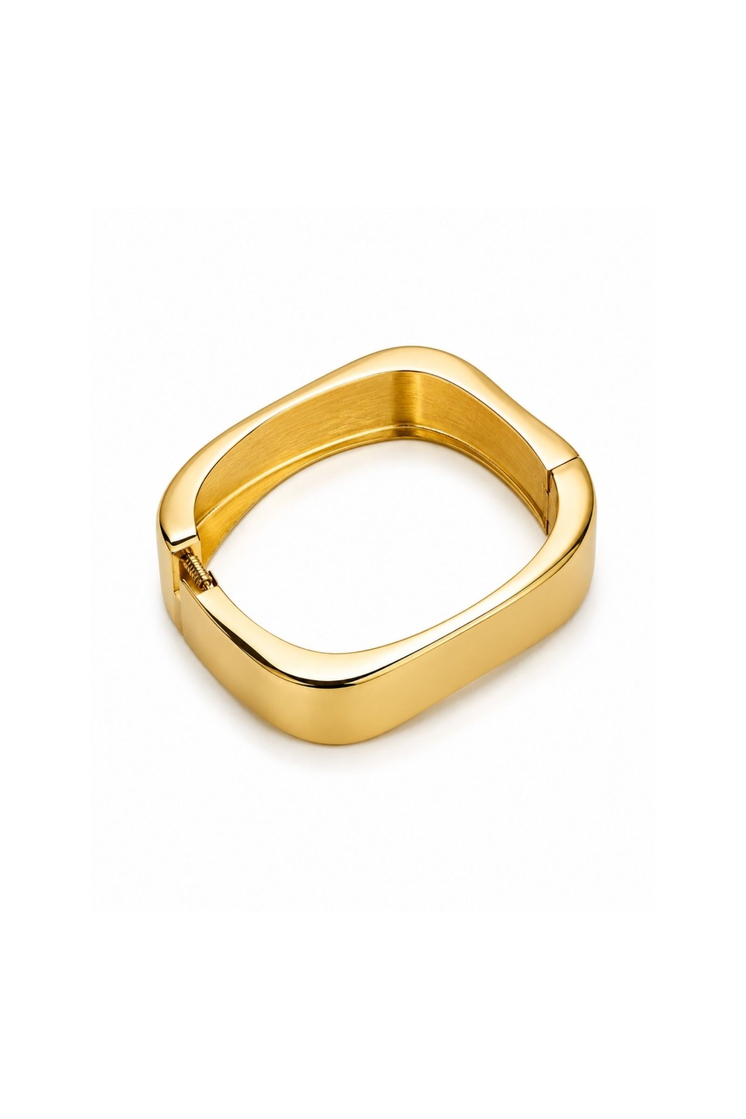 BI234-06_ORO BRACCIALE RIGIDO GEOMETRICO LUCIDO - MEDIUM - Oro, TU