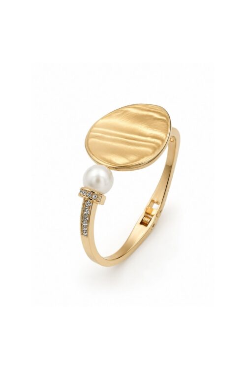 BRACCIALE CON DETTAGLIO DORATO E PERLA