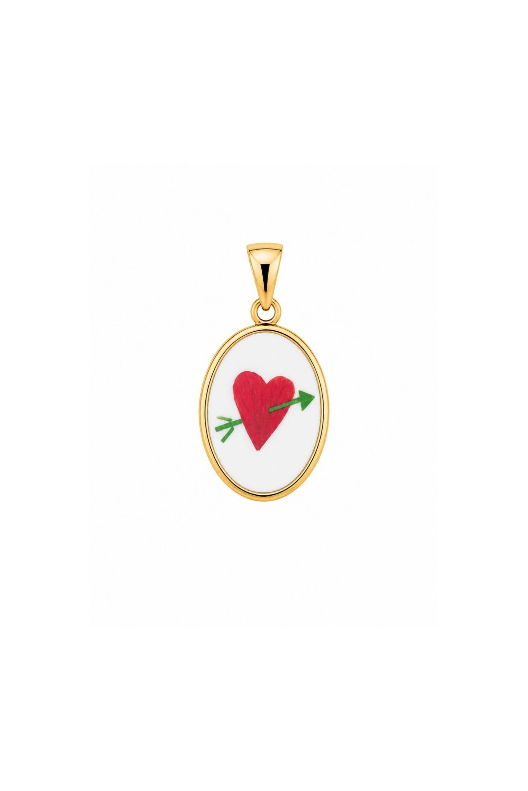 BI247-06_ORO CHARM CUORE CON FRECCIA - Oro, TU