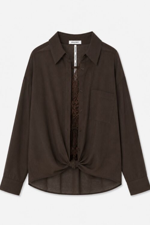 Alternative view of CAMICIA CON TOP DI PIZZO INTERNO