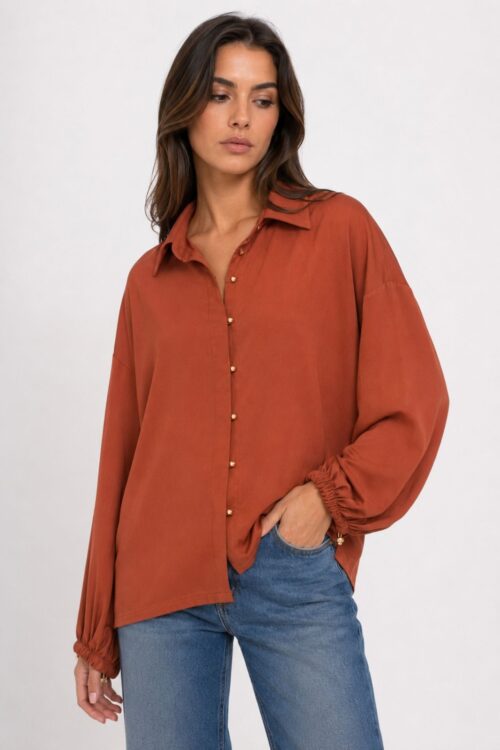 CAMICIA OVER CON MANICHE AMPIE
