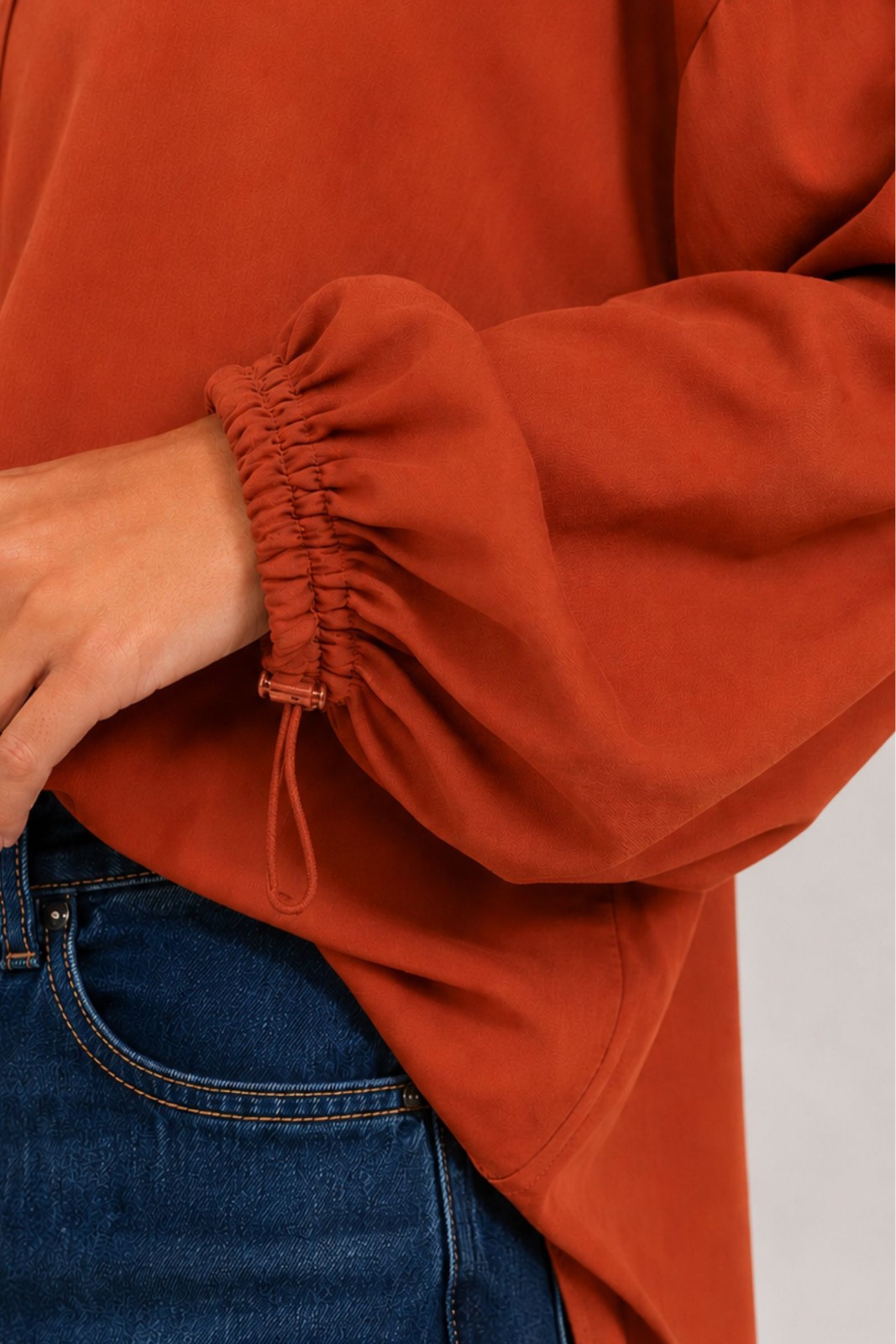 CAMICIA OVER CON MANICHE AMPIE - immagine 4