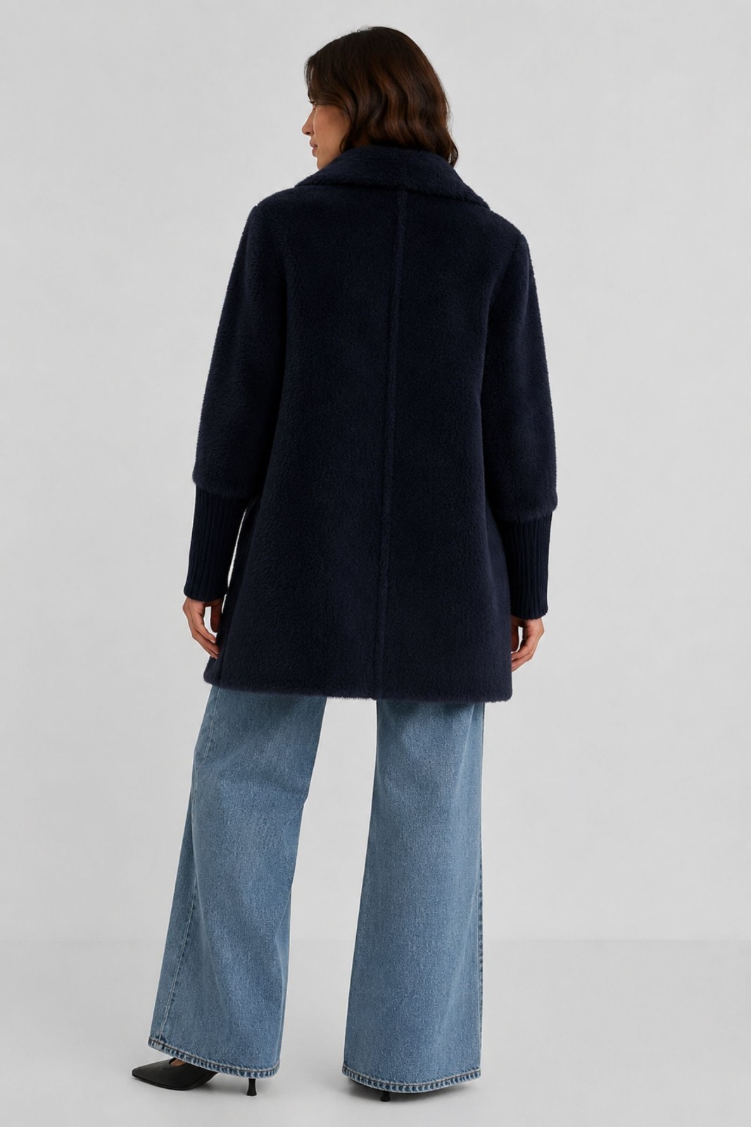 CAPPOTTO IN MAGLIA EFFETTO PELLICCIA - immagine 3