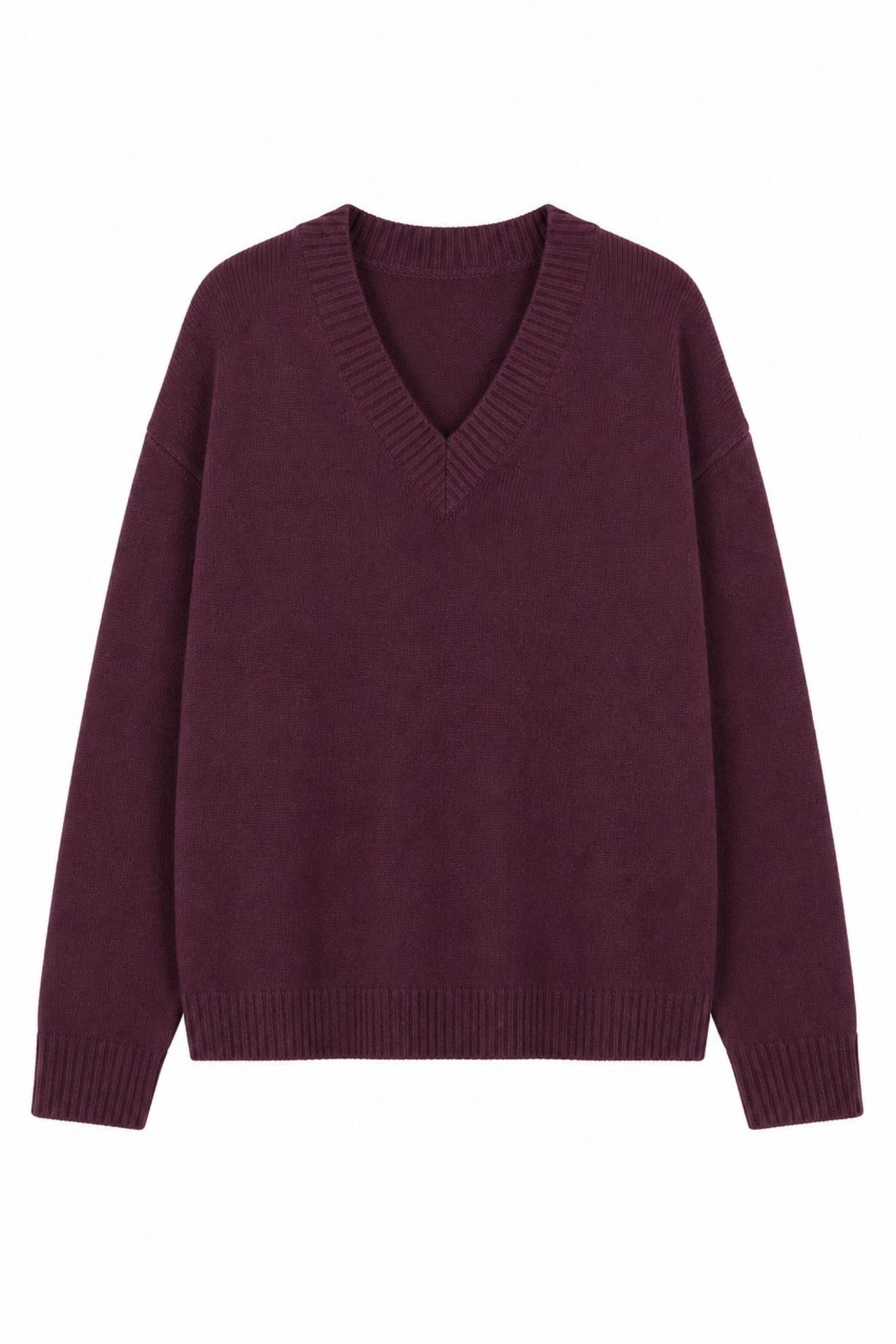 M9073-06_PRUGNA MAGLIA OVER SCOLLO A V - Prugna, TU