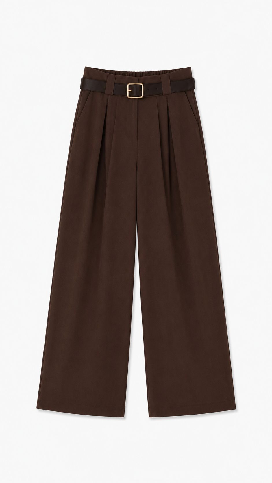 a911cbe0-01e5-4ab3-aada-efb8a7c4889e PANTALONI A PALAZZO CON CINTURA E PINCES - Moor, S