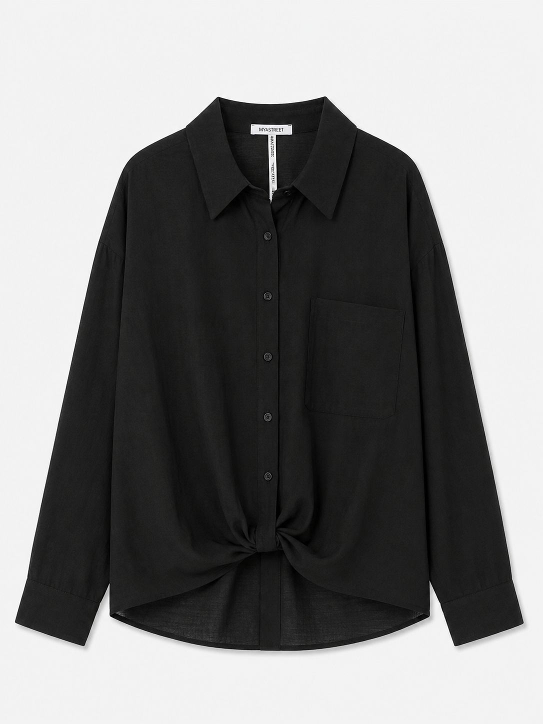 dbae74f6-9658-4967-b970-887a37604bd6 CAMICIA CON TOP DI PIZZO INTERNO - Black, TU