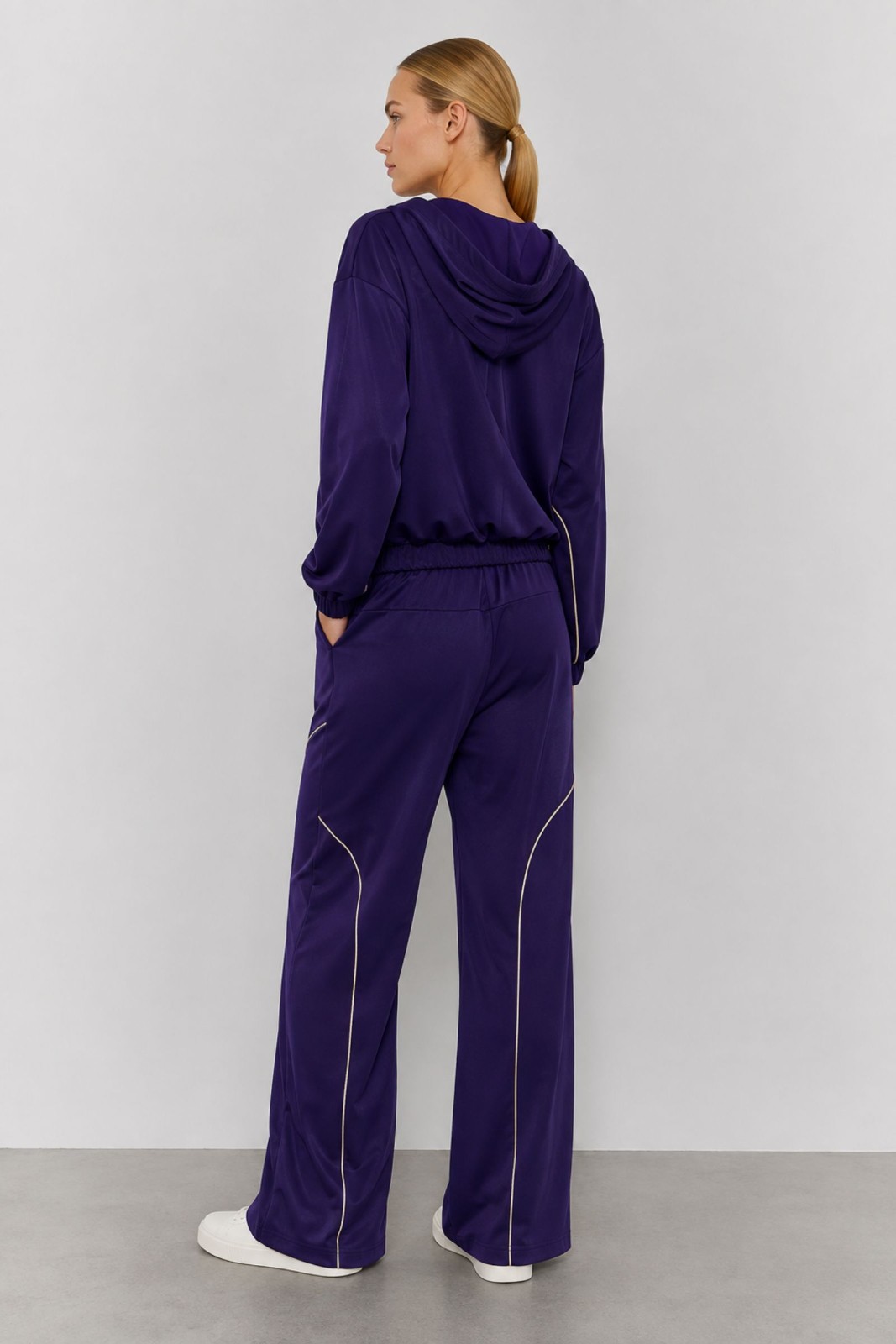PANTALONI IN TESSUTO ACETATO - Image 3