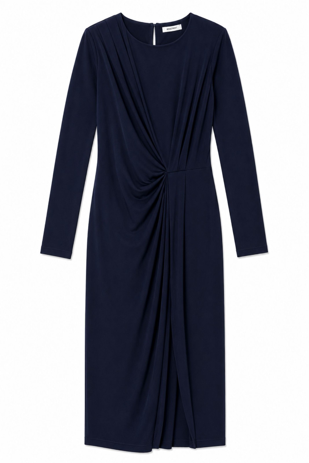 3 ABITO CON DRAPPEGGIO LATERALE - Blu, S