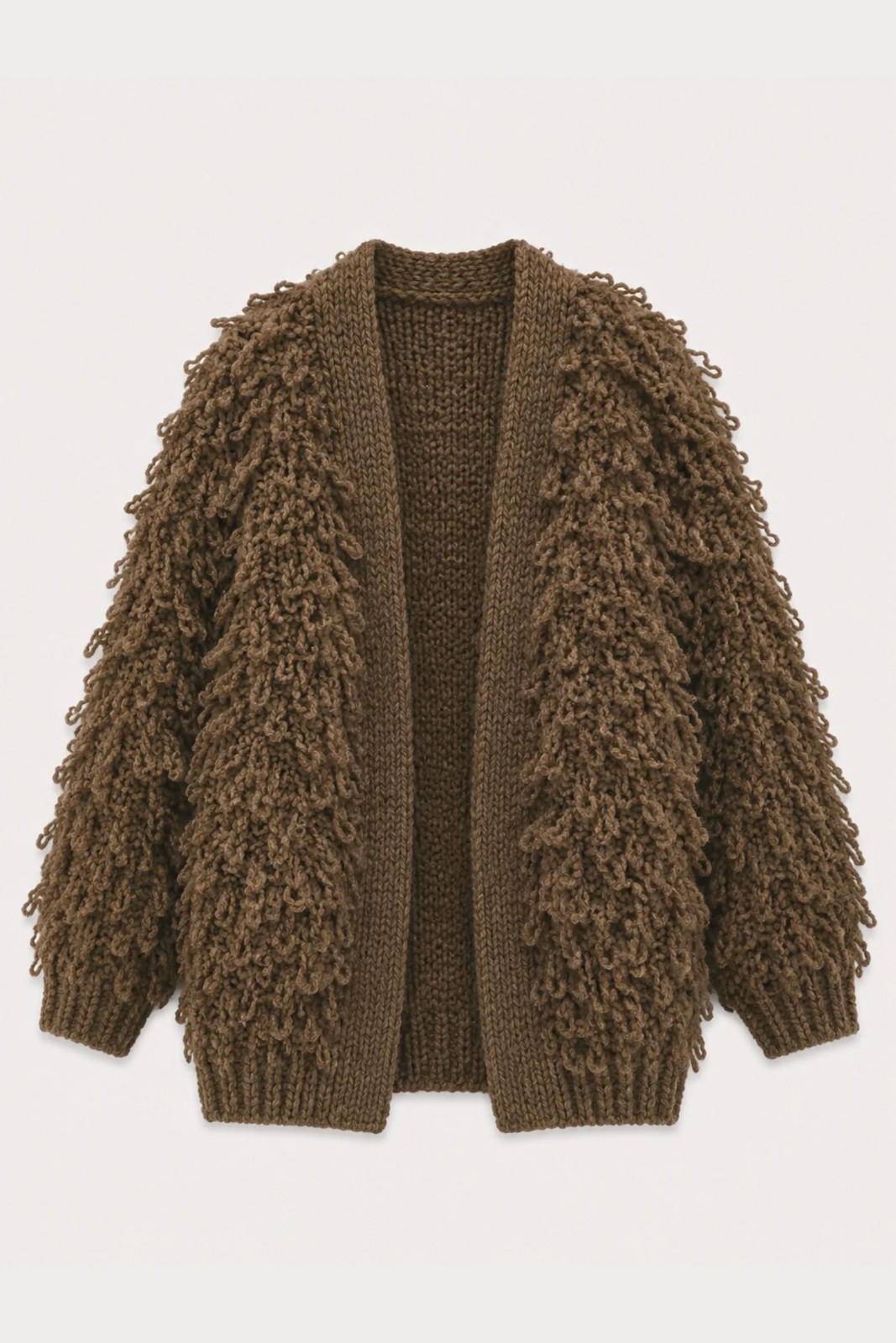 F21723-06_MORO CARDIGAN MORBIDO CON FRANGE - Moro, TU