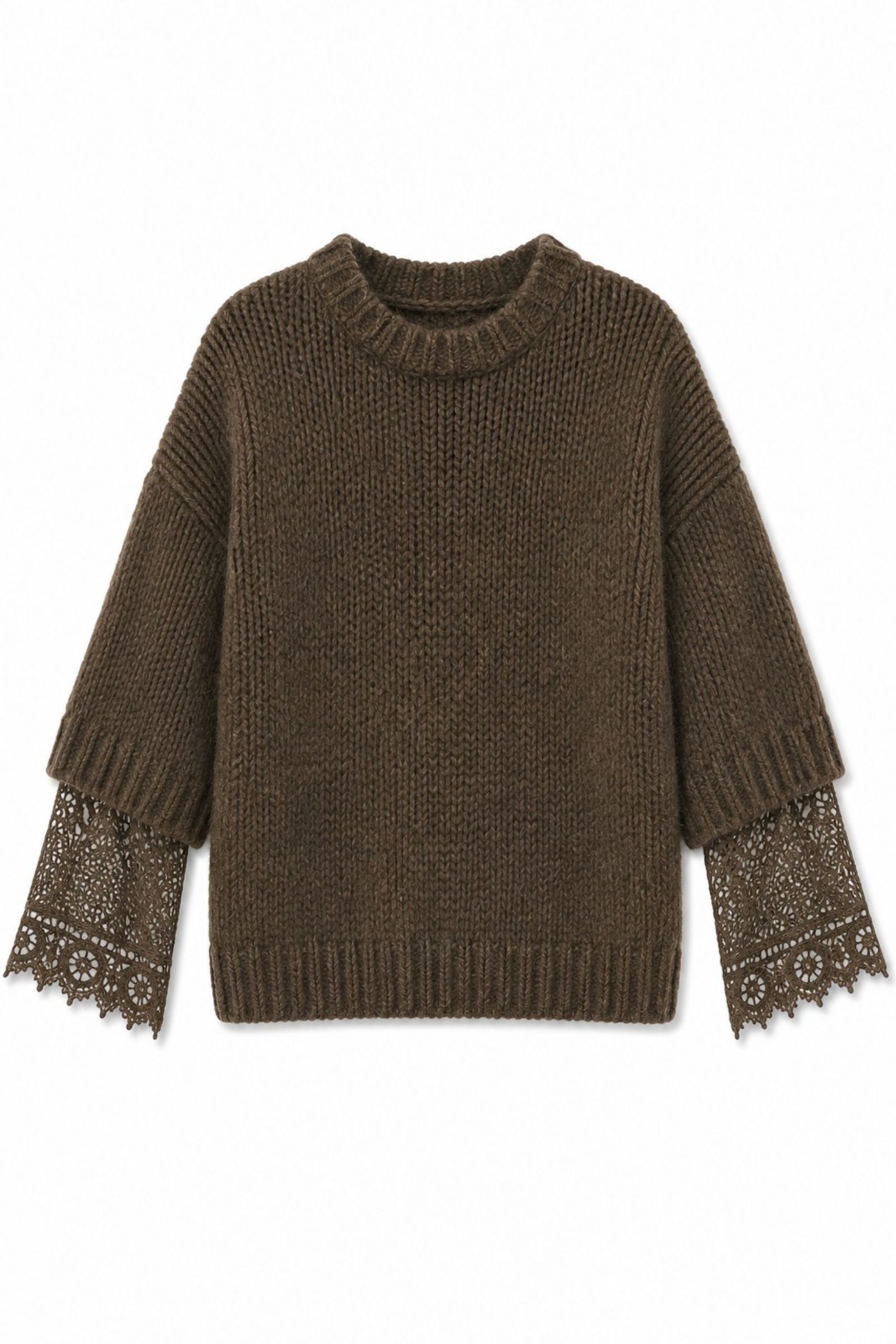 F21792-06_MORO MAGLIONE MORBIDO CON DETTAGLI IN PIZZO - Moro, TU