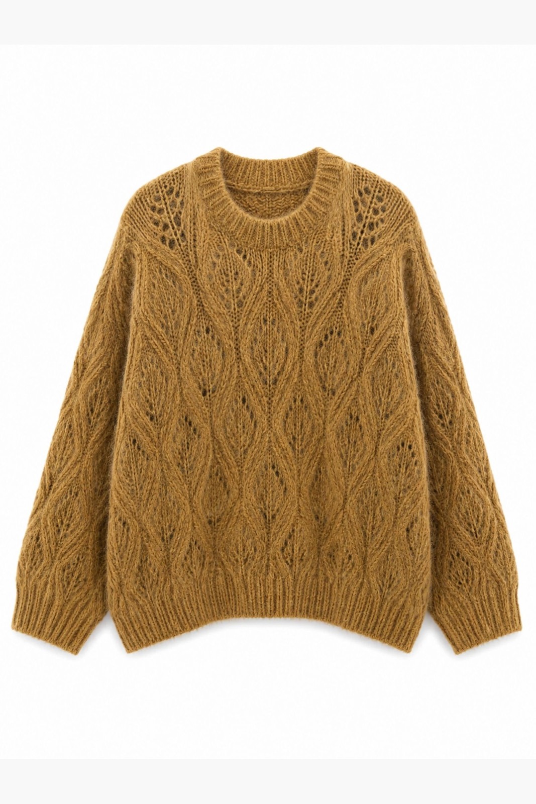 F21986-06_CAMMELLO MAGLIONE TRAFORATO - Cammello, TU