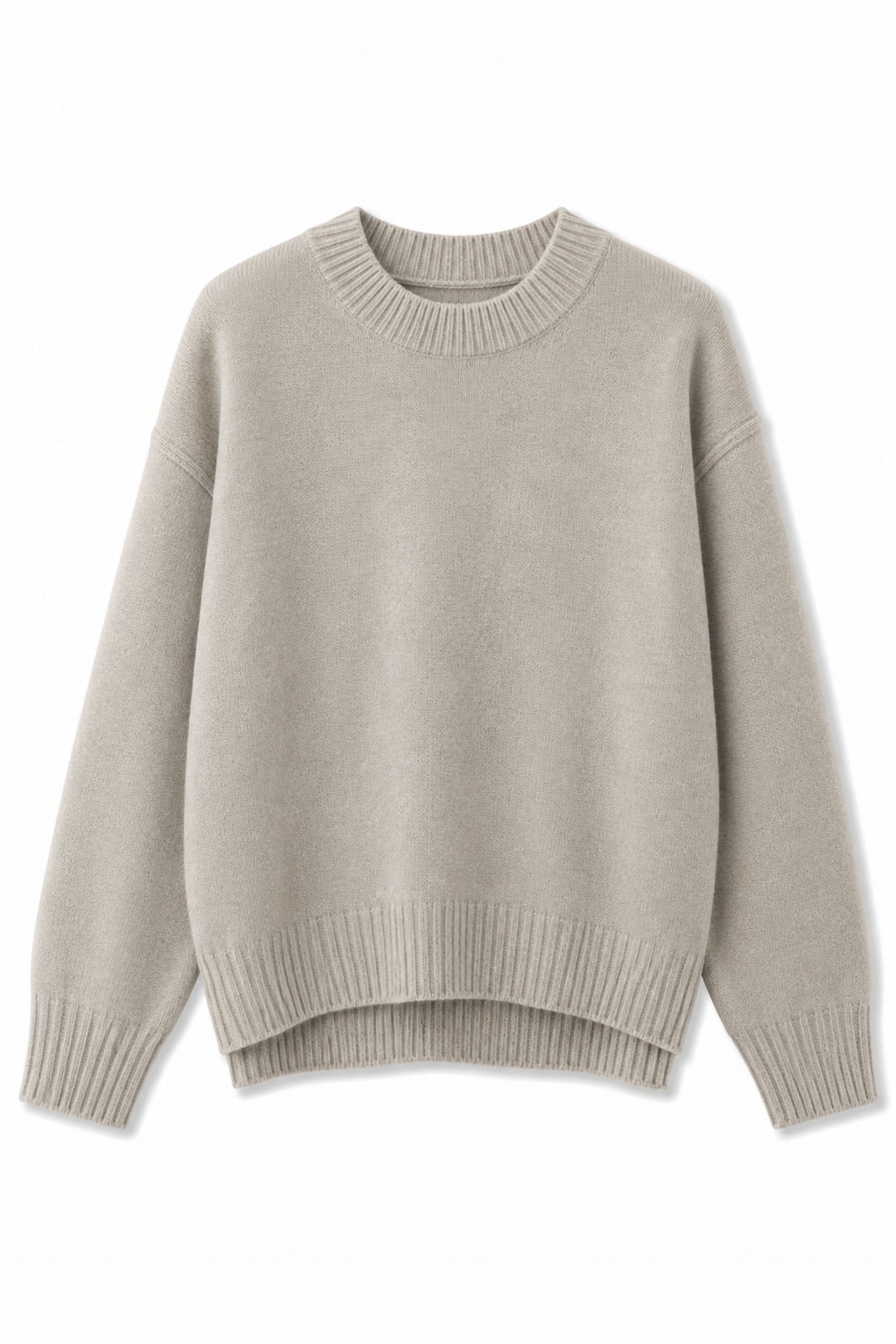 MD05159-06_BEIGE MAGLIONE COMFORT FIT GIROCOLLO - Beige, TU