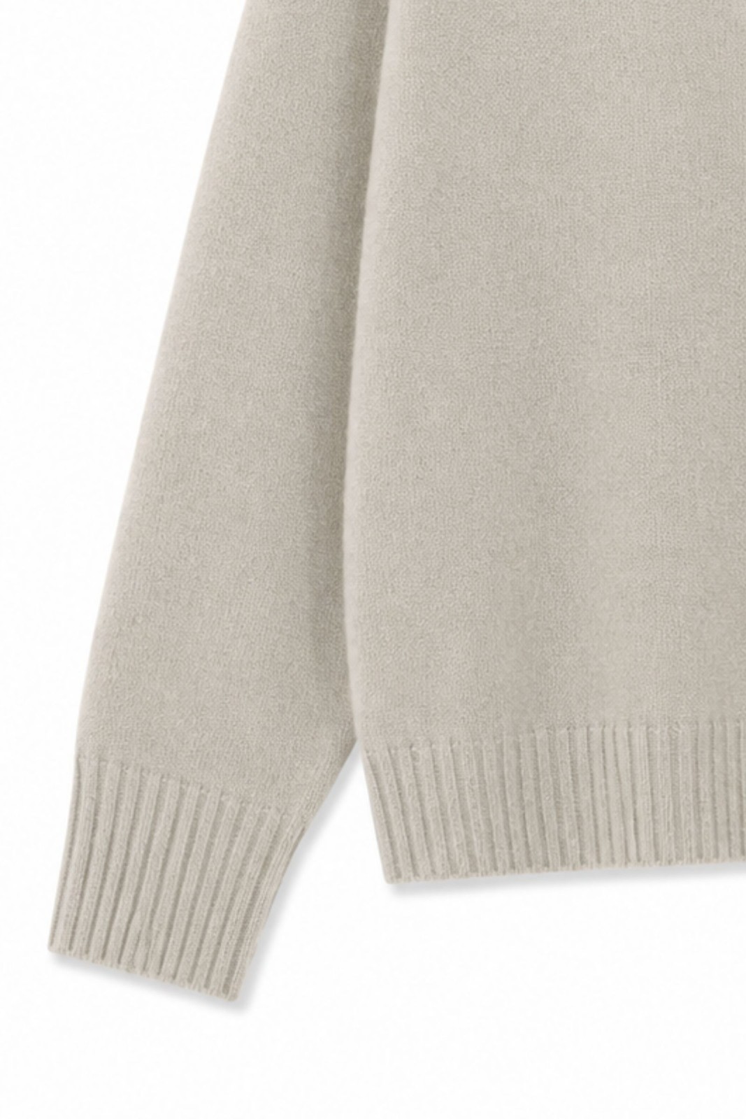 MD05163-06_BEIGE CARDIGAN CON SCOLLO A V E BOTTONI - Beige, TU